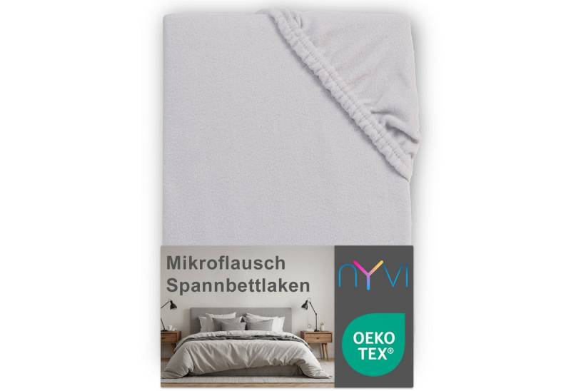 NYVI Spannbettlaken Spannbettlaken DreamScience Mikroflausch für Boxspringbetten bis 32 cm, Microfaser-Fleece, Gummizug: rundum, (1 Stück), Kuschelweiches & Wärmendes Bettlaken Spannbetttuch von NYVI