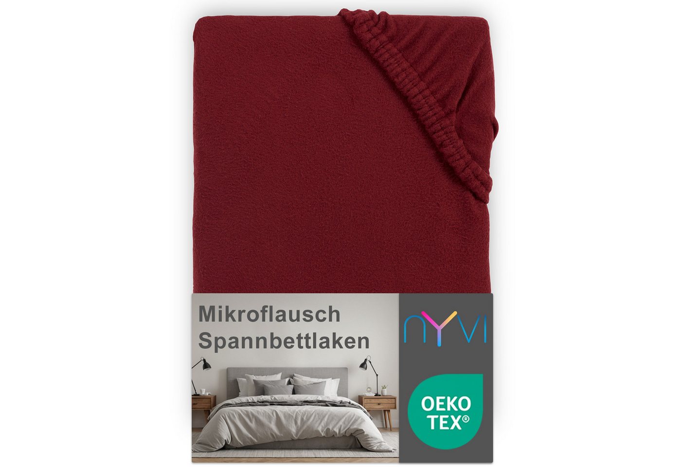 NYVI Spannbettlaken Spannbettlaken DreamScience Mikroflausch für Boxspringbetten bis 32 cm, Microfaser-Fleece, Gummizug: rundum, (1 Stück), Kuschelweiches & Wärmendes Bettlaken Spannbetttuch von NYVI
