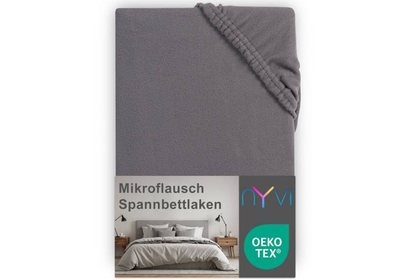 NYVI Spannbettlaken Spannbettlaken DreamScience Mikroflausch für Boxspringbetten bis 32 cm, Microfaser-Fleece, Gummizug: rundum, (1 Stück), Kuschelweiches & Wärmendes Bettlaken Spannbetttuch von NYVI