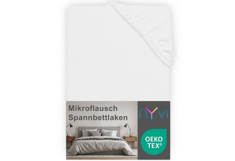 NYVI Spannbettlaken Spannbettlaken DreamScience Mikroflausch für Boxspringbetten bis 32 cm, Microfaser-Fleece, Gummizug: rundum, (1 Stück), Kuschelweiches & Wärmendes Bettlaken Spannbetttuch von NYVI