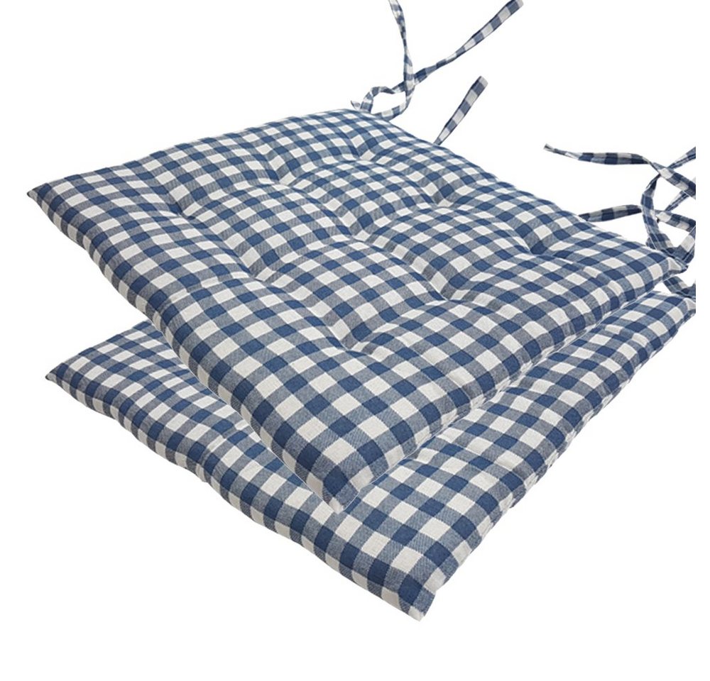 NYVI Stuhlkissen Sitzkissen Nizza 2er Set, Elegante Steppung, robuster Stoff NYVI Stuhlkissen Sitzkissen Nizza 2er Set, Elegante Steppung, robuster Stoff von NYVI