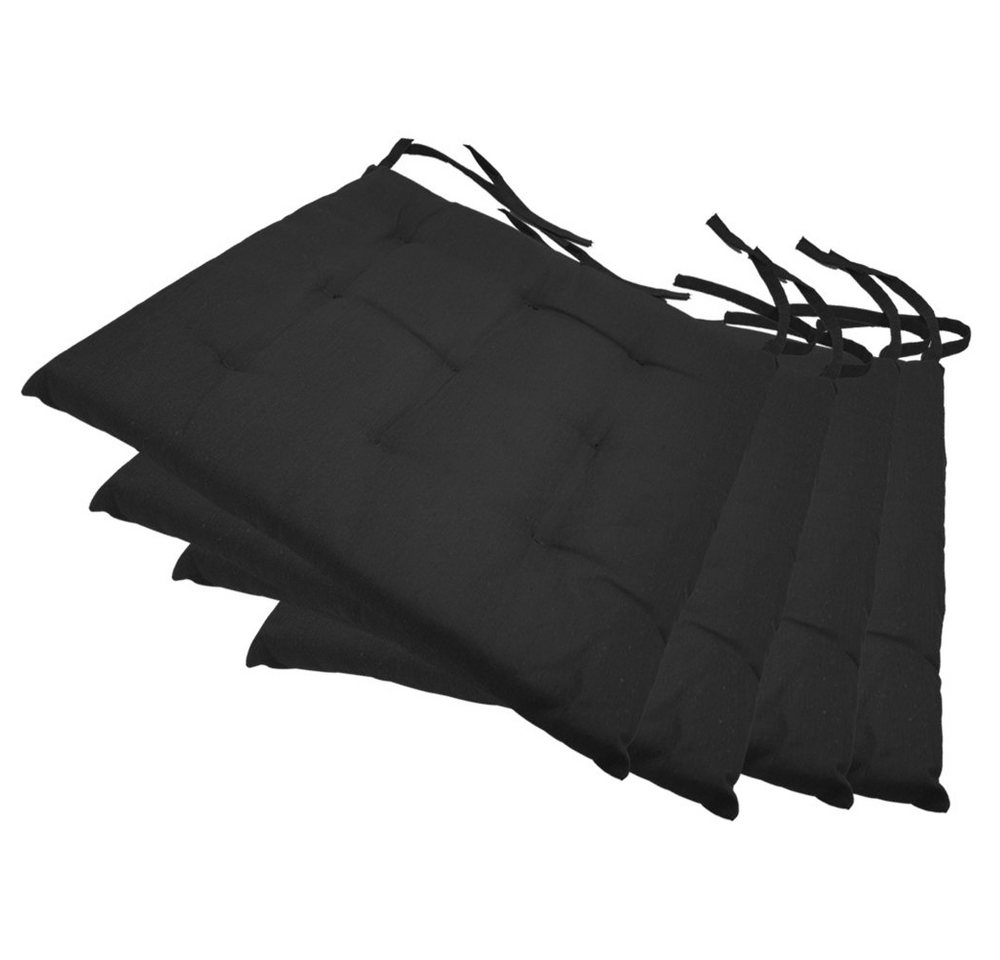 NYVI Stuhlkissen Sitzkissen Nizza 4er Set, Elegante Steppung, robuster Stoff NYVI Stuhlkissen Sitzkissen Nizza 4er Set, Elegante Steppung, robuster Stoff von NYVI