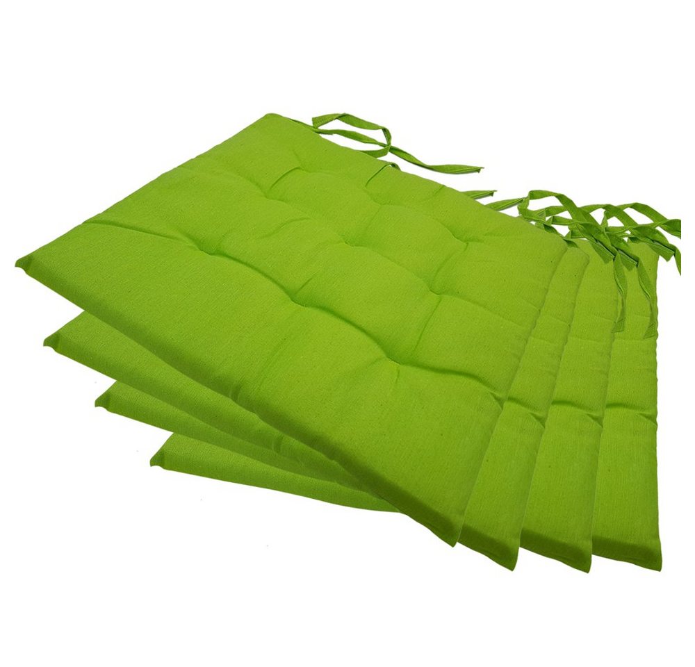 NYVI Stuhlkissen Sitzkissen Nizza 4er Set, Elegante Steppung, robuster Stoff NYVI Stuhlkissen Sitzkissen Nizza 4er Set, Elegante Steppung, robuster Stoff von NYVI
