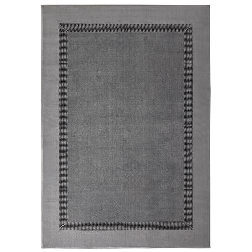 NYVI Teppich Basic - Strapazierfähig, Pflegeleicht, Vielseitig - Wohnteppich Läufer - 80x400 cm Rechteckig - Grau NYVI Teppich Basic - Strapazierfähig, Pflegeleicht, Vielseitig - Wohnteppich Läufer - 80x400 cm Rechteckig - Grau von NYVI