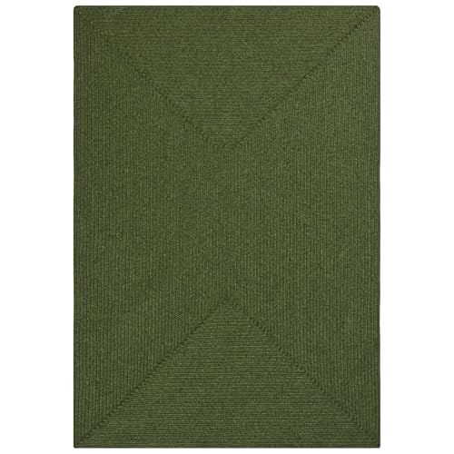 NYVI Teppich Braided - Wetterfest, Pflegeleicht, für Innen und Außen - Outdoorteppich Wohnteppich - 80x150 cm Rechteckig - Grün NYVI Teppich Braided - Wetterfest, Pflegeleicht, für Innen und Außen - Outdoorteppich Wohnteppich - 80x150 cm Rechteckig - Grün von NYVI