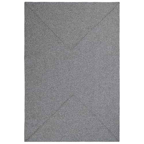 NYVI Teppich Braided - Wetterfest, Pflegeleicht, für Innen und Außen - Outdoorteppich Wohnteppich - 80x200 cm Rechteckig - Hellgrau NYVI Teppich Braided - Wetterfest, Pflegeleicht, für Innen und Außen - Outdoorteppich Wohnteppich - 80x200 cm Rechteckig - Hellgrau von NYVI