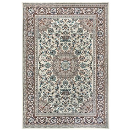 NYVI Teppich Flair - Wetterfest, UV-beständig, für Innen und Außen - Wohnteppich Outdoorteppich - 240x340 cm Rechteckig - Creme Beige Kadi NYVI Teppich Flair - Wetterfest, UV-beständig, für Innen und Außen - Wohnteppich Outdoorteppich - 240x340 cm Rechteckig - Creme Beige Kadi von NYVI