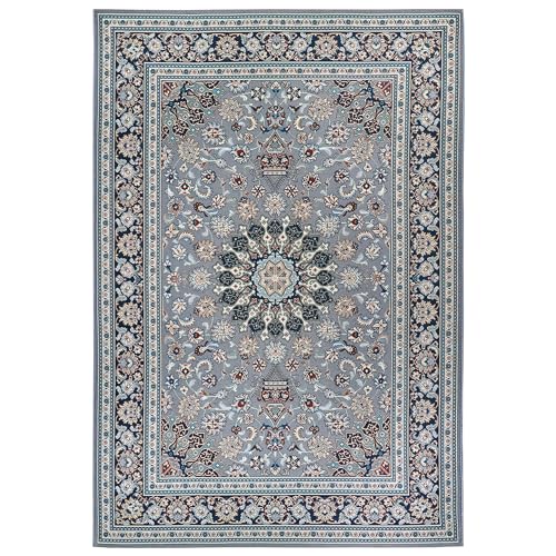 NYVI Teppich Flair - Wetterfest, UV-beständig, für Innen und Außen - Wohnteppich Outdoorteppich - 80x165 cm Rechteckig - Grau Blau Kadi NYVI Teppich Flair - Wetterfest, UV-beständig, für Innen und Außen - Wohnteppich Outdoorteppich - 80x165 cm Rechteckig - Grau Blau Kadi von NYVI