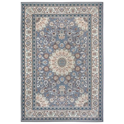 NYVI Teppich Flair - Wetterfest, UV-beständig, für Innen und Außen - Wohnteppich Outdoorteppich - 80x165 cm Rechteckig - Grau Creme Kadi NYVI Teppich Flair - Wetterfest, UV-beständig, für Innen und Außen - Wohnteppich Outdoorteppich - 80x165 cm Rechteckig - Grau Creme Kadi von NYVI