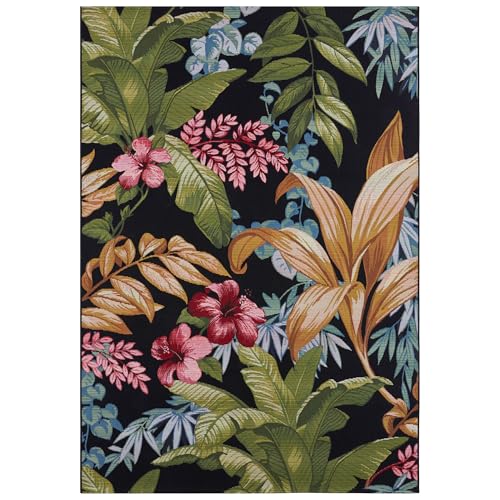 NYVI Teppich Flair - Wetterfest, UV-beständig, für Innen und Außen - Wohnteppich Outdoorteppich - 80x165 cm Rechteckig - Tropical Flowers NYVI Teppich Flair - Wetterfest, UV-beständig, für Innen und Außen - Wohnteppich Outdoorteppich - 80x165 cm Rechteckig - Tropical Flowers von NYVI