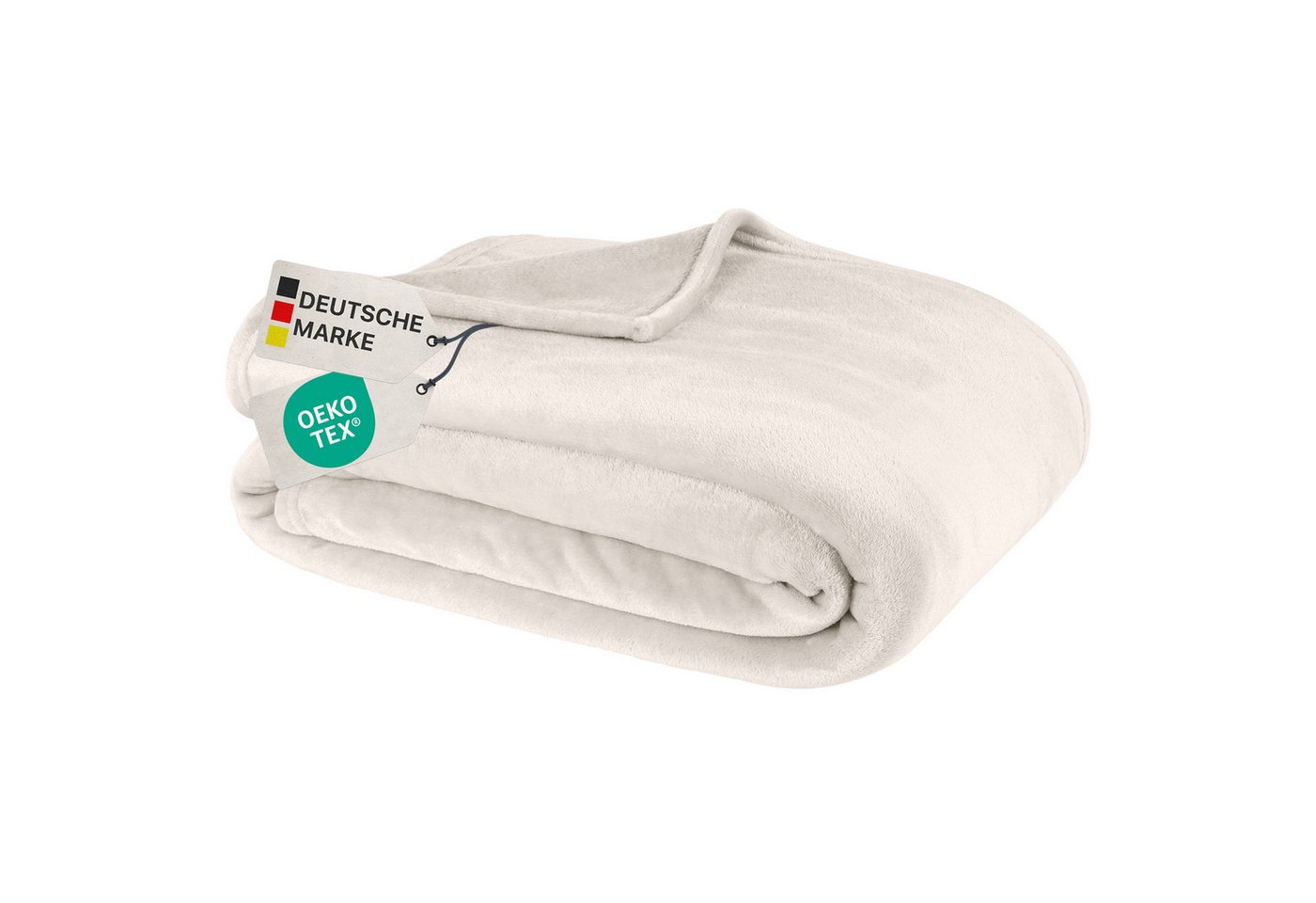 Wohndecke Kuscheldecke Cashmere Touch 150x200 cm Beige Sofadecke, NYVI, Kuschelweiche Wohndecke fürs Sofa, Warm & Weich von NYVI