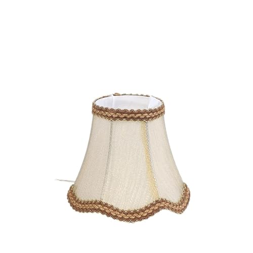 NZBZKKNBCP 1 Stücke Europa Retro Lampenschirm Jacquard Stoff Einfarbig Kronleuchter Handgemachte Tuch Lampenschirm Wandleuchte Abdeckung Gehäuse Zubehör Lampenschirm(C) von NZBZKKNBCP