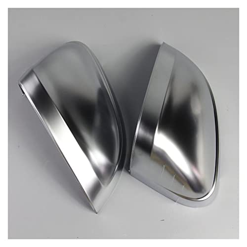 NZBZKKNBCP Auto Rückspiegel Abdeckung Seitenflügel Schutzrahmen Abdeckungen Verkleidung Silber Matte Chrome Shell Fit for Audi A4 A5 S4 S5 B9 Spiegel und Deckel(A) von NZBZKKNBCP