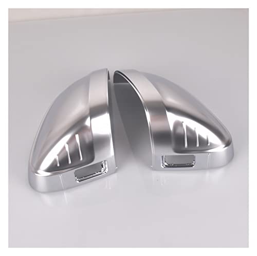 NZBZKKNBCP Auto Rückspiegel Abdeckung Seitenflügel Schutzrahmen Abdeckungen Verkleidung Silber Matte Chrome Shell Fit for Audi A4 A5 S4 S5 B9 Spiegel und Deckel(B) von NZBZKKNBCP