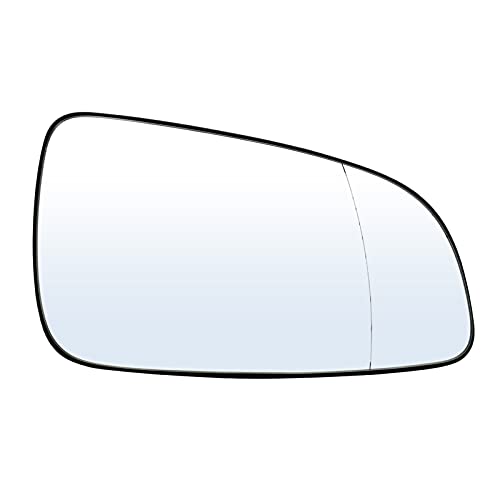 NZBZKKNBCP Linker rechts Fahrer Beifahrer Seitenflügel Spiegel Glas beheizte Konvexe Linse Außenanschluss Clip auf Backplate Fit for Opel Fit for Astra H 2004-2009 Spiegel und Deckel(Right) von NZBZKKNBCP