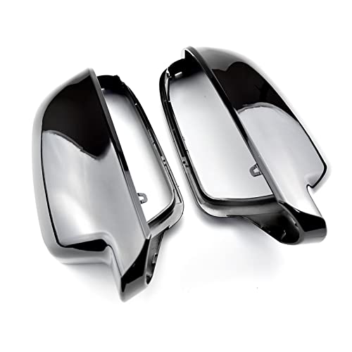 NZBZKKNBCP Links rechts glänzend Heller schwarzer Rückspiegel-Spiegel-Abdeckkappe for Audi A4 B8.5 S4 2011-2016 A3 8P 2010-2013 A5 S5 2010-2016 Spiegel und Deckel(Bright Black) von NZBZKKNBCP