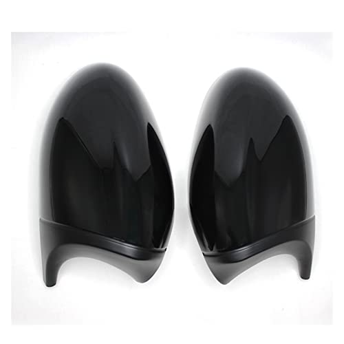 NZBZKKNBCP M3 Style 2X Spiegelabdeckung E90 Auto Rückspiegel Abdeckkappe Fit for BMW E90 E91 PRE-LCI 2005-2007 E92 E93 2006-2009 E80 E81 E87 Spiegel und Deckel(ABS Black) von NZBZKKNBCP