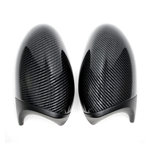 NZBZKKNBCP M3 Style 2X Spiegelabdeckung E90 Auto Rückspiegel Abdeckkappe Fit for BMW E90 E91 PRE-LCI 2005-2007 E92 E93 2006-2009 E80 E81 E87 Spiegel und Deckel(Carbon Fiber) von NZBZKKNBCP