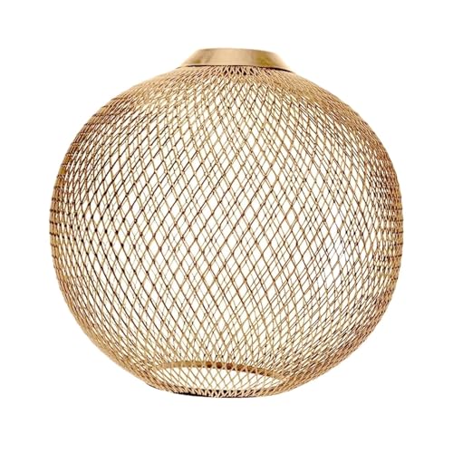 NZBZKKNBCP Moderne Pendelleuchte Lichter Handwerk Exquisite Handwerk Lampe for Einfachen Klassischen Eisen Schlafzimmer/Zuhause/Hotel Lampenschirm Anwendung Gold Lampenschirm(Gold) von NZBZKKNBCP