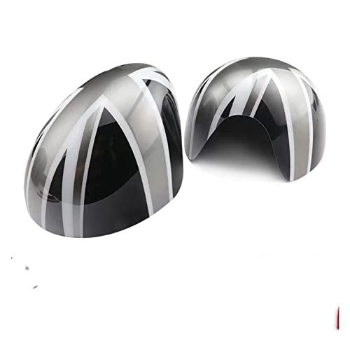 NZBZKKNBCP Rückseite Side Wing Spiegel Abdeckkappen Rechtslenkung Auto Styling Zubehör Fit for Mini Fit for Cooper R50 R52 R53. Spiegel und Deckel(Grey m) von NZBZKKNBCP