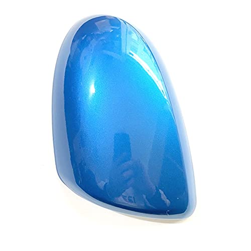 NZBZKKNBCP Seite Rückspiegelabdeckung Flügelspiegelkappe for der lackierten Farbe Fit for Mazda 2 Fit for Mazda 3 1.6 Spiegel und Deckel(Clear Sky Blue Left) von NZBZKKNBCP