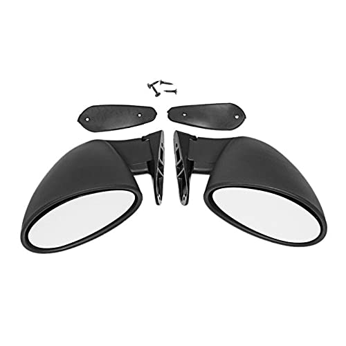 NZBZKKNBCP Spiegel Rückspiegel Universal Custom Fit for Rang Fit for Klassische Fit for FIAT Fit for Vitaloni Fit for Paar Spiegel und Deckel(White Mirror) von NZBZKKNBCP