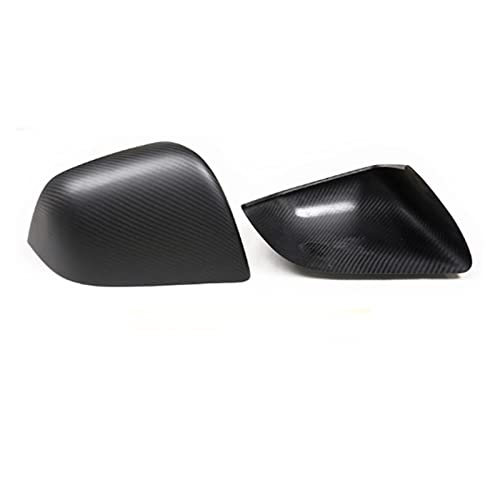 NZBZKKNBCP Spiegeldeckel LHD Außenfenster Türseite echte Matte trockene kohlefaser hintere Ansicht Kappen umgekehrtasche for Tesla fit for Modell y 2020-2021 Spiegel und Deckel von NZBZKKNBCP