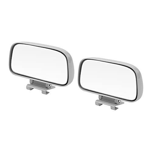 NZBZKKNBCP Universal Winkel Einstellbarer Autospiegel breiter konvexer Blindfleckspiegel Auto Rückseite Rückseite Spiegel Parkzubehör Spiegel und Deckel(2 Pieces Silver) von NZBZKKNBCP