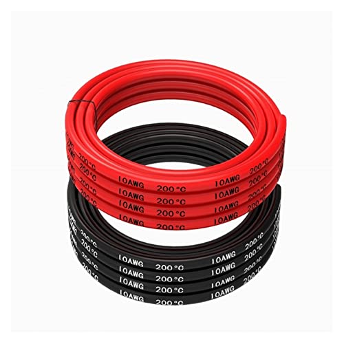 NZBZMBTTVF 10. Awg. Silikondraht-Haken-Up-Drahtkabel 1,5m schwarz und 1,5 mt rot flexibel von verzinnter Kupferdraht Hochtemperaturbeständigkeit Drähte und Kabel NZBZMBTTVF 10. Awg. Silikondraht-Haken-Up-Drahtkabel 1,5m schwarz und 1,5 mt rot flexibel von verzinnter Kupferdraht Hochtemperaturbeständigkeit Drähte und Kabel von NZBZMBTTVF