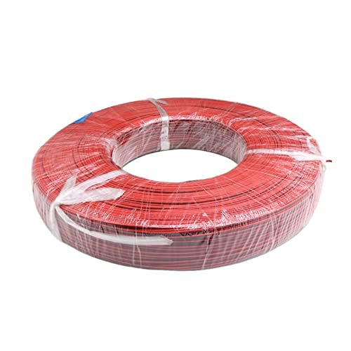 NZBZMBTTVF 2 Pins Verlängerungskabel 1 2awg 14awg 16awg 1 8AWG 2. 0awg. Schwarzer und roter 2-leiter paralleler Linien weicher und flexibler Silikondraht Drähte und Kabel(16 AWG) von NZBZMBTTVF