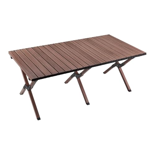 NZBZTUKUWP Walnussholz-Eierrollentisch, Tragbarer Klappbarer Outdoor-Picknicktisch, Breiteres Und Dickeres Design, Camping- Und Picknickausrüstung(150cm) von NZBZTUKUWP