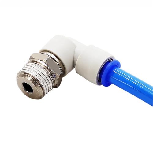KSH KSL RC RL Rechtwinkliger Winkel Pneumatische Drehluftverschraubung Gerade Durch 360° Trachea 1St(06-01S,KSL) von NZDDHXKE