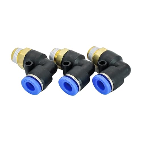 PL6-01 6 mm Push-In One Touch Connector 1/8 Zoll Gewinde Pneumatische Schnellverschraubungen 30 Stück von NZDDHXKE