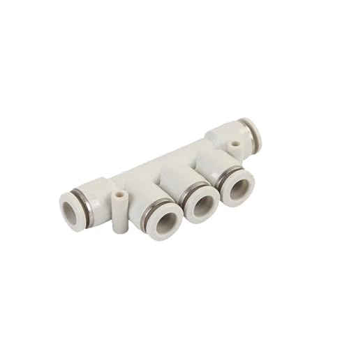 Pneumatische Armaturen Kompressor Luft Rohr Rohr Schlauch Anschluss 4 6 8 10 12mm Schnell Kupplungen PK 1Pcs(PK(White),6mm) von NZDDHXKE