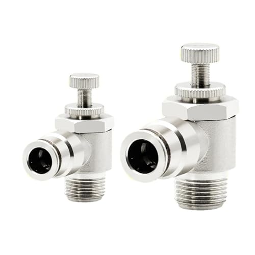 Schnell Trachea Pneumatische SL4/6/8/10/12mm Zylinder Geschwindigkeit Ventil Drossel Externe Gewinde 6Pcs(SL12-04) von NZDDHXKE