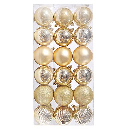 36 Stück kleine Mini Weihnachtskugeln Kunststoff, 3cm Weihnachtskugel Christbaumkugeln, Weihnachtsdeko Set, Weihnachtskugeln für Weihnachtsbaum, Hochzeit, Partys, DIY Dekoration, Gold 36 Stück kleine Mini Weihnachtskugeln Kunststoff, 3cm Weihnachtskugel Christbaumkugeln, Weihnachtsdeko Set, Weihnachtskugeln für Weihnachtsbaum, Hochzeit, Partys, DIY Dekoration, Gold von NZDFH