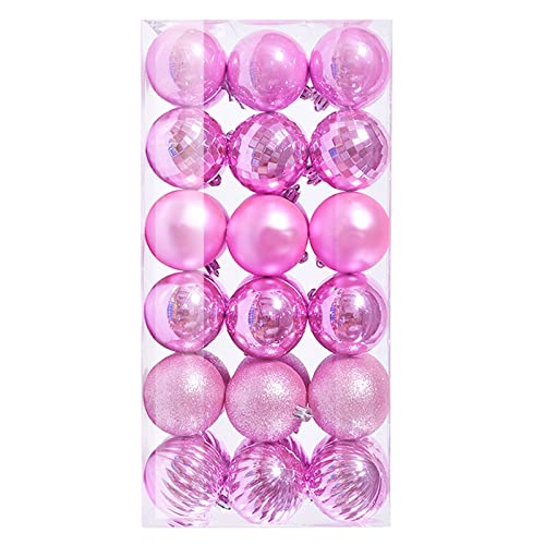 36 Stück kleine Mini Weihnachtskugeln Kunststoff, 3cm Weihnachtskugel Christbaumkugeln, Weihnachtsdeko Set, Weihnachtskugeln für Weihnachtsbaum, Hochzeit, Partys, DIY Dekoration, Rosa 36 Stück kleine Mini Weihnachtskugeln Kunststoff, 3cm Weihnachtskugel Christbaumkugeln, Weihnachtsdeko Set, Weihnachtskugeln für Weihnachtsbaum, Hochzeit, Partys, DIY Dekoration, Rosa von NZDFH