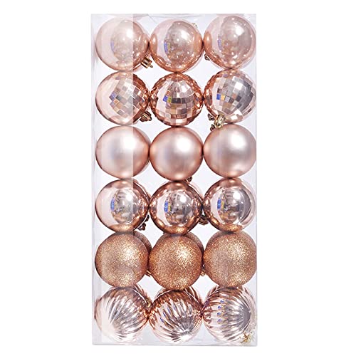 36 Stück kleine Mini Weihnachtskugeln Kunststoff, 3cm Weihnachtskugel Christbaumkugeln, Weihnachtsdeko Set, Weihnachtskugeln für Weihnachtsbaum, Hochzeit, Partys, DIY Dekoration, RoséGold 36 Stück kleine Mini Weihnachtskugeln Kunststoff, 3cm Weihnachtskugel Christbaumkugeln, Weihnachtsdeko Set, Weihnachtskugeln für Weihnachtsbaum, Hochzeit, Partys, DIY Dekoration, RoséGold von NZDFH