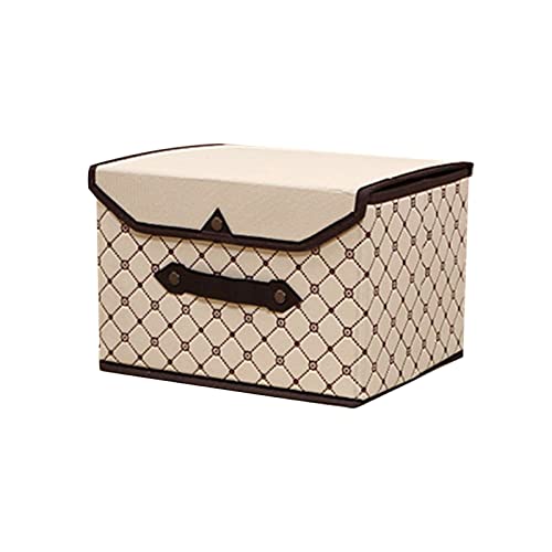 NZDFH Aufbewahrungsbox mit Deckel, Kleiderschrank Organizer, Aufbewahrungstasche Faltbare, Stoff Kleideraufbewahrung Umzugskartons mit Verstärkt Griffe für Kleidung, Decke, C, 25X20X17cm NZDFH Aufbewahrungsbox mit Deckel, Kleiderschrank Organizer, Aufbewahrungstasche Faltbare, Stoff Kleideraufbewahrung Umzugskartons mit Verstärkt Griffe für Kleidung, Decke, C, 25X20X17cm von NZDFH