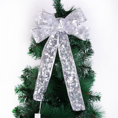 NZDFH Christbaumspitze mit Beleuchtung Weiß Weihnachtsbaumschmuck Weihnachtsbaum Spitze Weihnachtsschleifen Weihnachtsdeko Christmas Decorations Christbaumschmuck Weihnachtsbaum Deko NZDFH Christbaumspitze mit Beleuchtung Weiß Weihnachtsbaumschmuck Weihnachtsbaum Spitze Weihnachtsschleifen Weihnachtsdeko Christmas Decorations Christbaumschmuck Weihnachtsbaum Deko von NZDFH