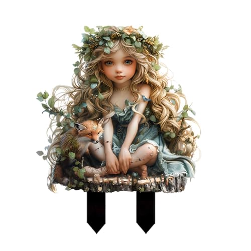 NZDFH Gartendeko für Draußen, Waldelfen und Hirsche Garten-Stapelkarte Herbstdeko Acryl-Garten-Bodeneinsatz Topf-Dekorationsszene Halloween Deko NZDFH Gartendeko für Draußen, Waldelfen und Hirsche Garten-Stapelkarte Herbstdeko Acryl-Garten-Bodeneinsatz Topf-Dekorationsszene Halloween Deko von NZDFH