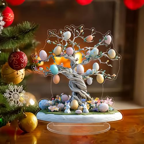 NZDFH Osterdeko Tisch 2D Acryl Osterhase Dekor Tischdeko Ostern, Familie Party Urlaub Osterdekoration Ornament Osterschmuck NZDFH Osterdeko Tisch 2D Acryl Osterhase Dekor Tischdeko Ostern, Familie Party Urlaub Osterdekoration Ornament Osterschmuck von NZDFH