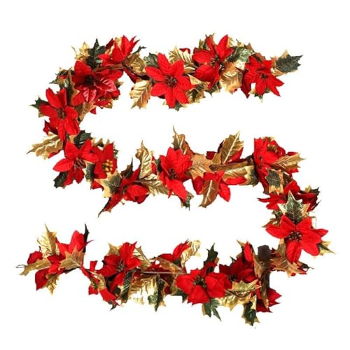 NZDFH Weihnachtsgirlande mit Beleuchtung 180cm Künstliche Weihnachtsgirlande mit Stechpalmenblättern Deko Weihnachten Christmas Decorations Türdeko Weihnachten Weihnachtsgirlande Treppe NZDFH Weihnachtsgirlande mit Beleuchtung 180cm Künstliche Weihnachtsgirlande mit Stechpalmenblättern Deko Weihnachten Christmas Decorations Türdeko Weihnachten Weihnachtsgirlande Treppe von NZDFH