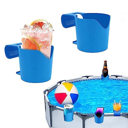 2 Stück Pool Getränkehalter Poolrand Getränkehalter Pool Becherhalter Multifunktionaler Poolside Cup Holder Poolside Dosenhalter, Swimmingpool Poolzubehör Lagerhalter Für Schwimmbad von NZHBOAM