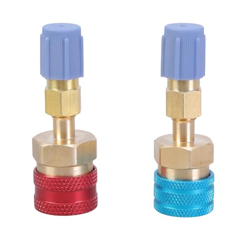 2pcs Messing Schnellkoppler Einstellen Hoch/niedriger Seitenadapter Klimaanlage Schlauchanpassungskühlmittelladungsschlauch Für R1234YF Easy Installation Adapter von NZHBOAM