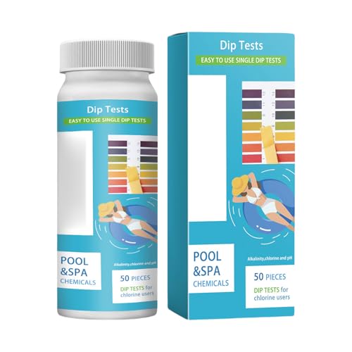 50 Strips Mehrzweck Chlor Teststreifen Schwimmbad Wassertester Papierhärte Werkzeug Wert Testkits von NZHBOAM
