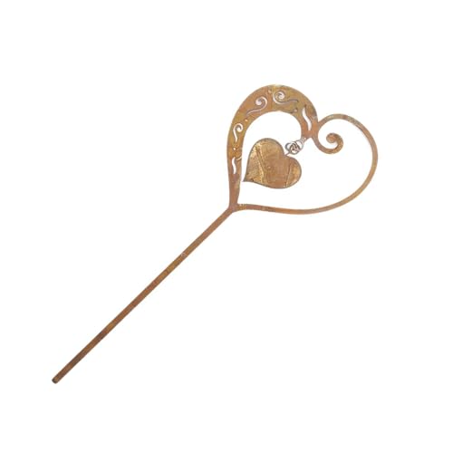 NZHBOAM Antike Rusty Iron Heart Garten Stakes Ländliche Dekoration Freien Erdung Eisenkunst Für Garten Terrassen Topfblume NZHBOAM Antike Rusty Iron Heart Garten Stakes Ländliche Dekoration Freien Erdung Eisenkunst Für Garten Terrassen Topfblume von NZHBOAM