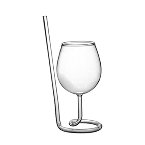 Für Kreatives Rotweinglas Cocktail Whisky Clear Cup Goblet Mit Trinkrohr Stroh Für Hochzeitsfeier Home Restaurant Clear Wine Glass Für Kreatives Rotweinglas Cocktail Whisky Clear Cup Goblet Mit Trinkrohr Stroh Für Hochzeitsfeier Home Restaurant Clear Wine Glass von NZHBOAM