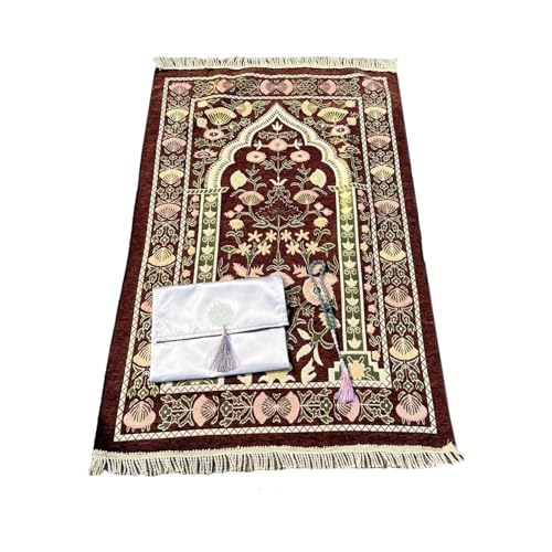 NZHBOAM 1 Set Gebetsmatte Set Mit Anbetungsperlen Und Aufbewahrungstasche Farbenfroh Und Schlupfproof Für Bayram Geschenk Optionaler Farbteppich NZHBOAM 1 Set Gebetsmatte Set Mit Anbetungsperlen Und Aufbewahrungstasche Farbenfroh Und Schlupfproof Für Bayram Geschenk Optionaler Farbteppich von NZHBOAM