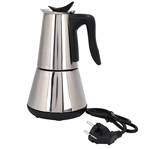 304 Edelstahl Elektrischer Kaffee Perkolator Tragbare Mokas Töpfe 300 Kapazitätstöpfe Für Konzentriertes Espressobrauen von NZHBOAM